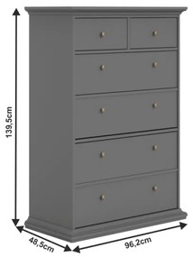 Comoda PARIS 76718 Gri