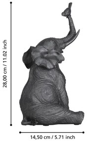 Decorațiune metalică Eglo 427409 SIOCON 28x14,5 cm negru