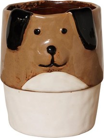Ghiveci decorativ din ceramica, în formă de câine