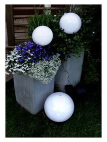 Lampadar solar LED pentru grădină Star Trading Globe Stick, ⌀ 20 cm