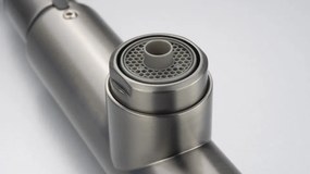 🚰 Baterie bucătărie ERIDAN, cu racord filtru de apă & pipă extractibilă, finisaj titan – Cod BRE_D75M