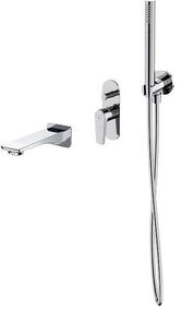 Set de cadă cu baterie ascunsă Cersanit S952-040 MODUO crom lucios