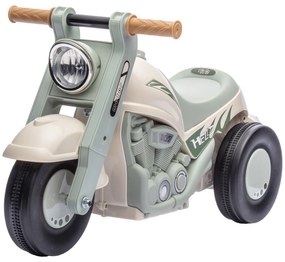 AIYAPLAY Vehicul de alunecare, Design de motocicletă, Muzică și Bule, pentru 2-5 ani, Cream White | Aosom Romania