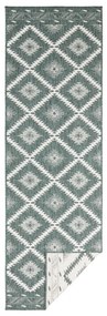 Covor adecvat pentru exterior NORTHRUGS Malibu, 250 x 80 cm, verde-crem