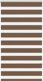 vidaXL Jaluzea tip zebra maro lățime țesătură 80,9 cm poliester