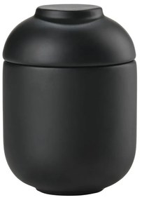 Organizator de baie negru pentru dischete demachiante din gresie ceramică Sensu – Zone