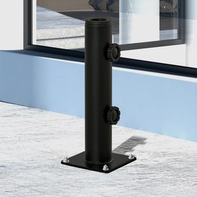 Outsunny Suport pentru Umbrelă de Terasă, Bază pentru Umbrelă pentru Patio, Ponton, Grădină și Curte, Negru | Aosom Romania