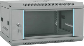 vidaXL Dulap de rețea cu depozitare Gri 60 x 45 x 35 cm Oțel