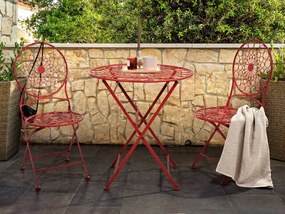 Set mobilier balcon Shealee (roșu). 1075824