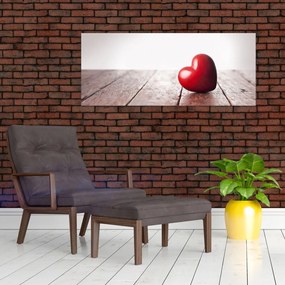 Tablou - Inima din lemn (120x50 cm)