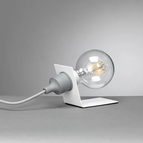 Lampă de masă ONLI WIRE 1xE27/15W/230V 10 cm gri/alb