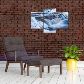 Tablou - Râu iarna (90x60 cm)