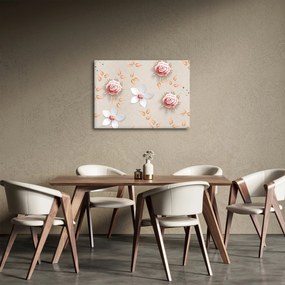 Tablou - Flori de trandafiri (70x50 cm)