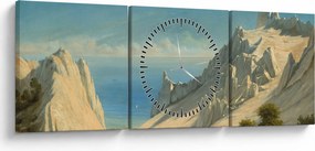 Tablou - Georg Emil Libert, View of Sommerspiret, the Cliffs of Møn, reproducere (cu ceas) (90x30 cm)