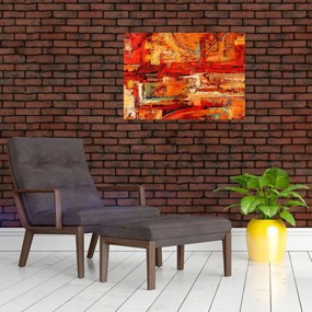 Tablou cu pictură pe pereți (70x50 cm)