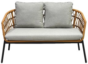Set mobilier de grădină Artefactos (natural + gri deschis) (pentru 4 persoane). 1121231