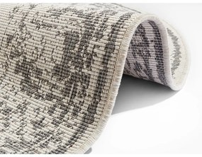 Covor adecvat pentru exterior NORTHRUGS Borbon, ø 200 cm, gri-crem