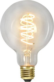 Bec LED/cu filament E27, cu lumină caldă și intensitate reglabilă 4 W Spiral Filament – Star Trading