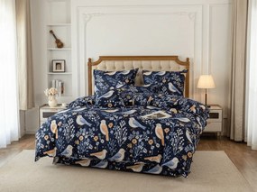 Lenjerie de pat din microfibra DENIM BIRDS albastru Dimensiune lenjerie de pat: 70 x 90 cm | 140 x 200 cm