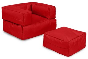 Fotoliu pentru copii roșu Nier – Floriane Garden