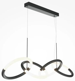 Lustra LED suspendata design modern Node negru