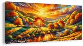 Tablou vale aurie de toamnă