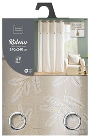 Draperie albă-bej din amestec de bumbac 140x240 cm Altea – douceur d'intérieur