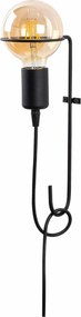 Lampa perete 3664, negru, metal, 9x30 cm
