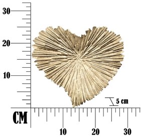 Tavă decorativă din metal 29x25 cm Heart – Mauro Ferretti