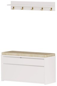 Mobilier Hol Movopu 2 (alb + auriu) . 1093896