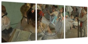 Tablou - Edgar Degas, The Dance Class, reproducere (cu ceas) (90x30 cm)