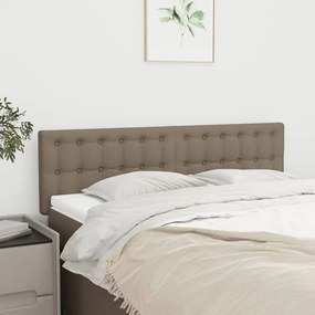 vidaXL Tăblii de pat, 2 buc., gri taupe, 72x5x78/88 cm, textil