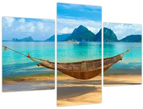 Tablou - Hamac pe plajă 3 (90x60 cm)
