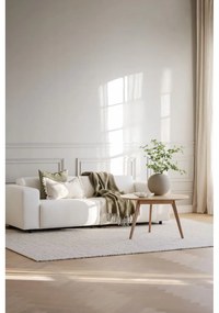 Măsuță de cafea în culoare naturală rotundă cu aspect de lemn de stejar 90x90 cm Yumi - Rowico