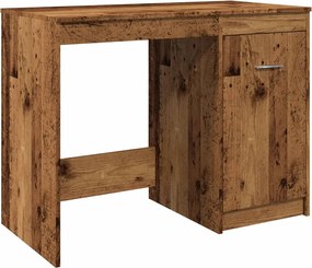 vidaXL Birou, lemn vechi, 100x50x76 cm, lemn prelucrat