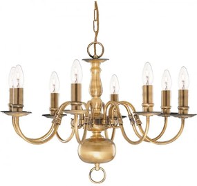 Candelabru traditional stil clasic Flemish alama 8L 1019-8AB SRT