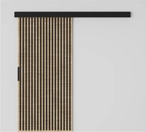 Ușă glisantă Perion – 96x1.6x205 cm – Sonoma / Negru