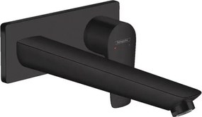 Baterie lavoar incastrata Hansgrohe Talis E pipa 22.5 cm negru mat