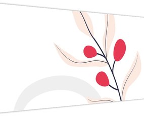 Tablou - Abstracție florală roz N⁰3 (120x50 cm)