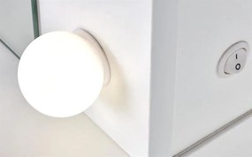 Masuta de toaleta cu oglinda si LED Hollywood XL – Alb