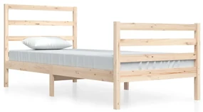 3104991 vidaXL Cadru de pat, 90x200 cm, lemn masiv de pin