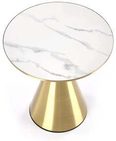 Masuta de cafea Tribeca - marmura alba/gold