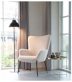 Fotoliu cu husă din blană artificială House Nordic Glasgow, alb