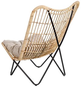 Fotoliu în culoare naturală țesut – Ixia