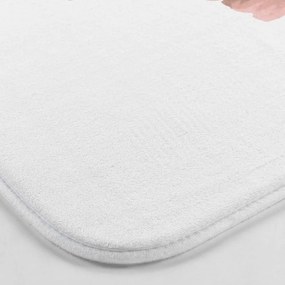 Covoraș de baie alb-roz pentru WC 45x45 cm Jayana – douceur d'intérieur