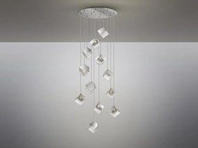 Lustra suspendata casa scarii design decorativ Priscila crom