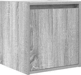 vidaXL Noptiera montata pe perete gri Sonoma 38x34x40 cm