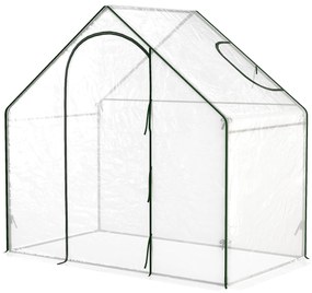 Outsunny Seră de Grădină Balcon terasă Seră pentru roșii 1,8 lungime x 1 lățime x 1,68 înălțime m Oțel plastic impermeabil Transparent Verde | Aosom Romania