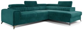 Expedo Coltar DUNCAN, 278x92x205, mat velvet 75, dreapta