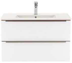 Dulap inferior Vario Trim 80 cu lavoar stejar-alb